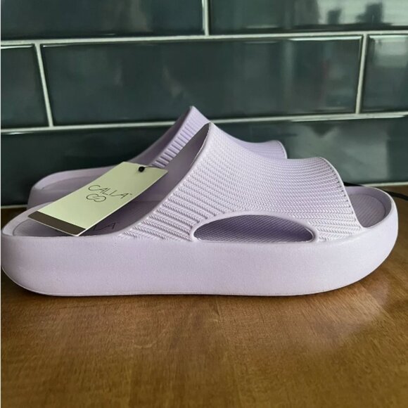 CALIA Women's Molded Slides Periwinkle - Picture 1 of 4